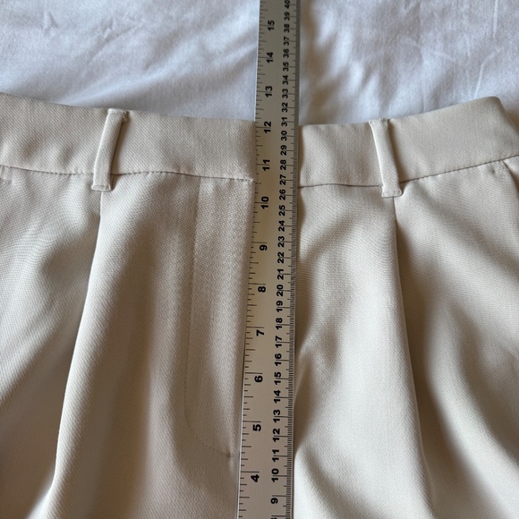 Old Navy Extra High Rise Taylor Wide Leg Trousers Cream Size Small Office Career - Picture 11 of 14
